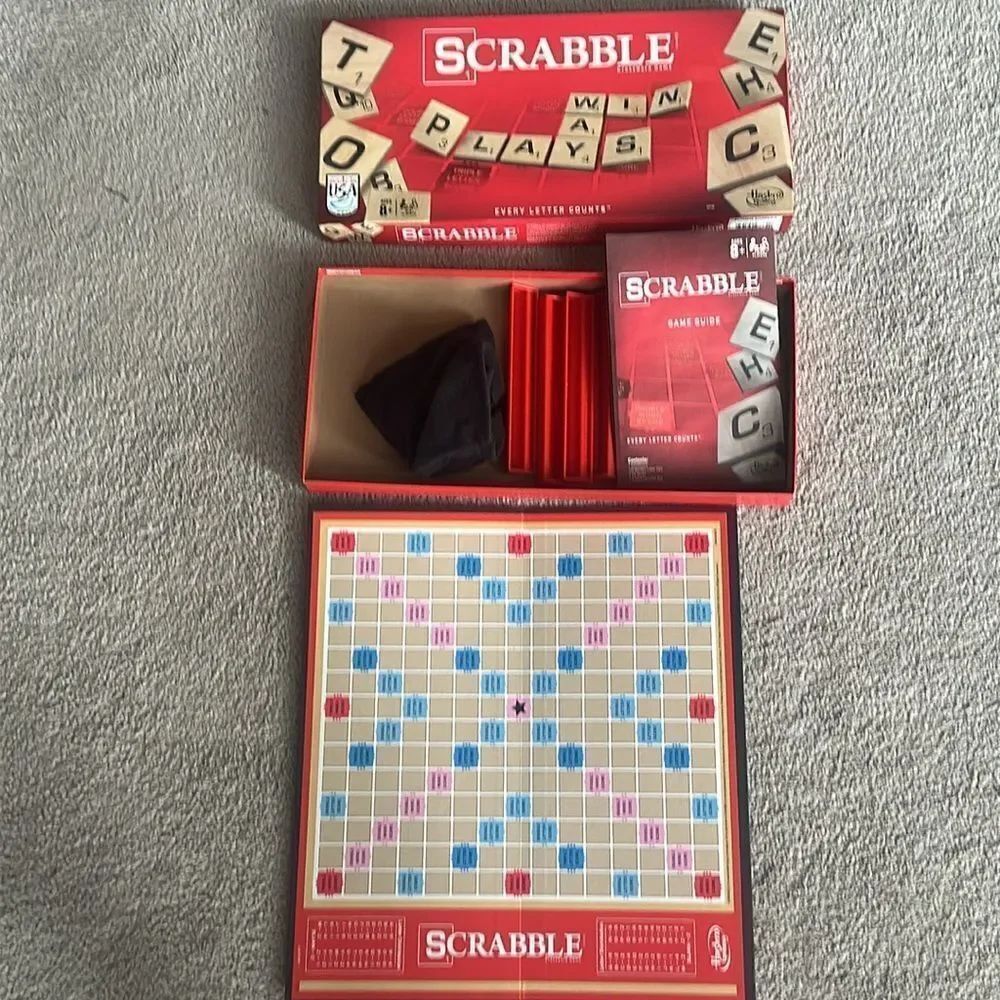 Scrabble Board Game - Classic Red Edition by Hasbro